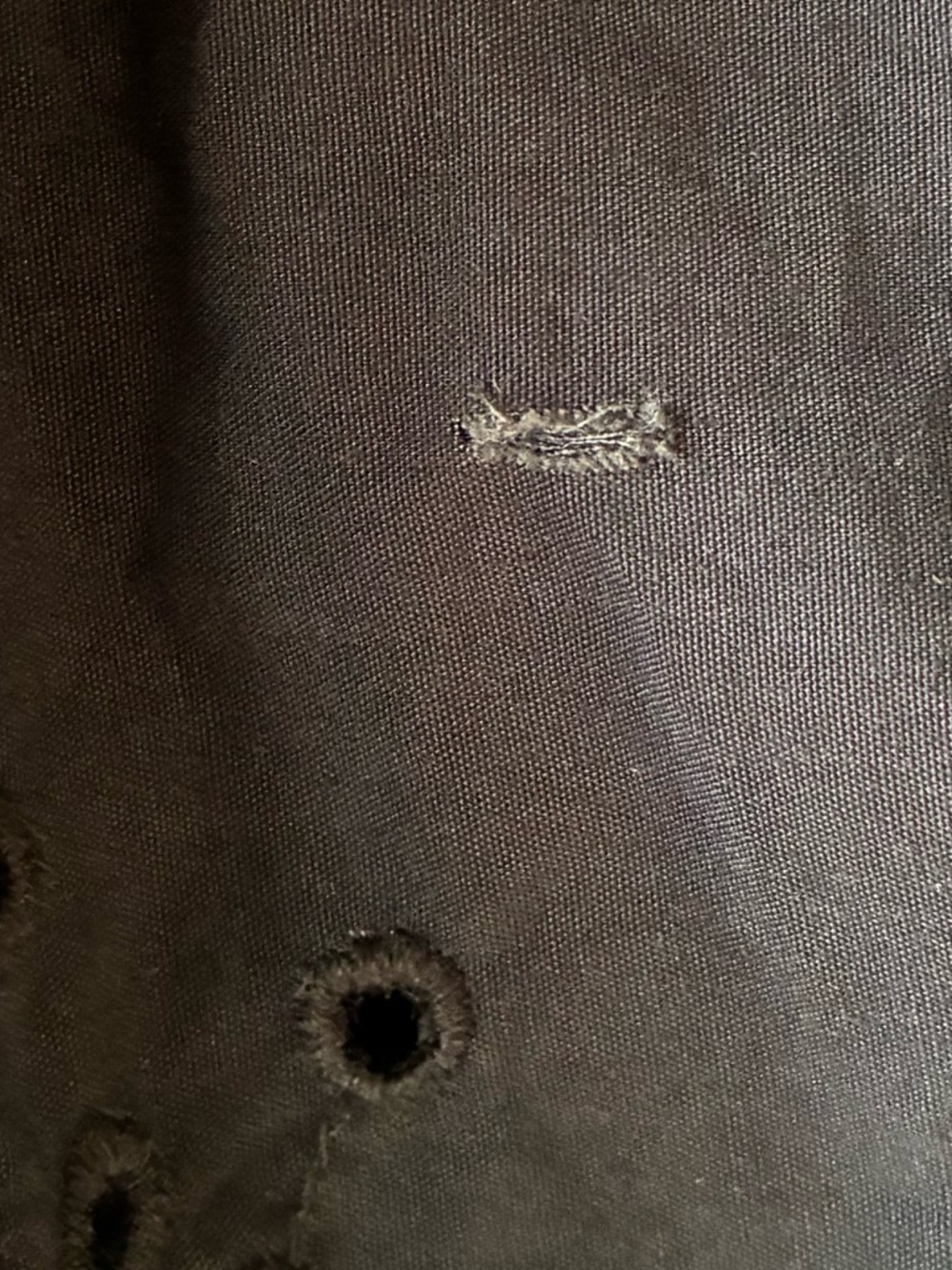 Hollister Navy Blue Eyelet Embroidery Dress - Picture 8 of 8